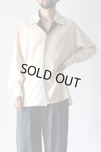 ETHOSENS(エトセンス) /TRICOTINE OPEN COLLARED SHIRT / E218-203（オープンカラーシャツ)の通販−公式取り扱いセレクトショップ  ALuvous/一万円以上送料無料u003c大阪