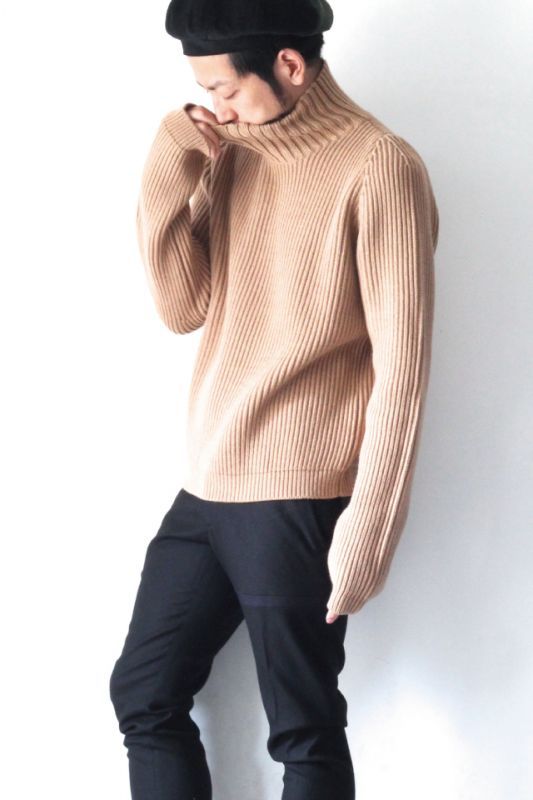 STUDIO NICHOLSON(スタジオニコルソン) / SN-170(SHORT TURTLENECK RIB