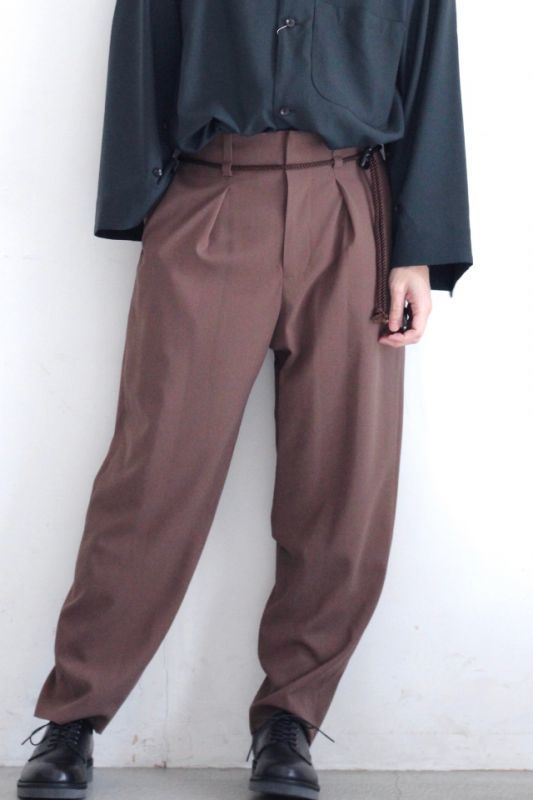 ETHOSENS(エトセンス) / GEORGETTE DRAWCODE SLACKS/ E119-705（ドロー ...