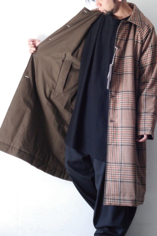 ファッションデザイナー INVER TERE reversible coat 36 ガンクラブ