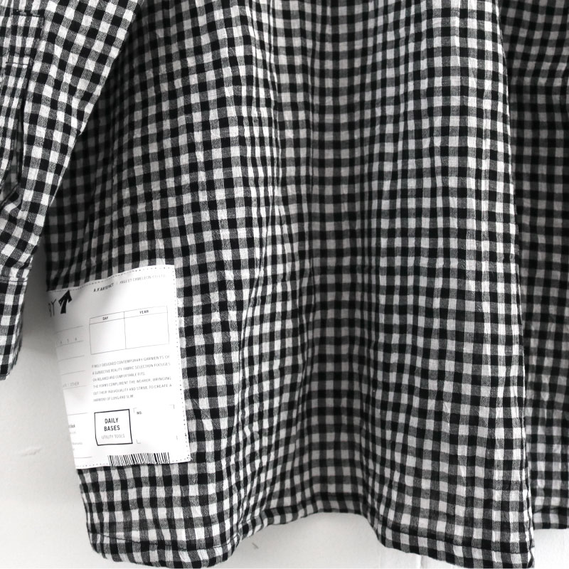 A.F ARTEFACT / チェックロングシャツ（CHECKED LONG SHIRT / ag-3026