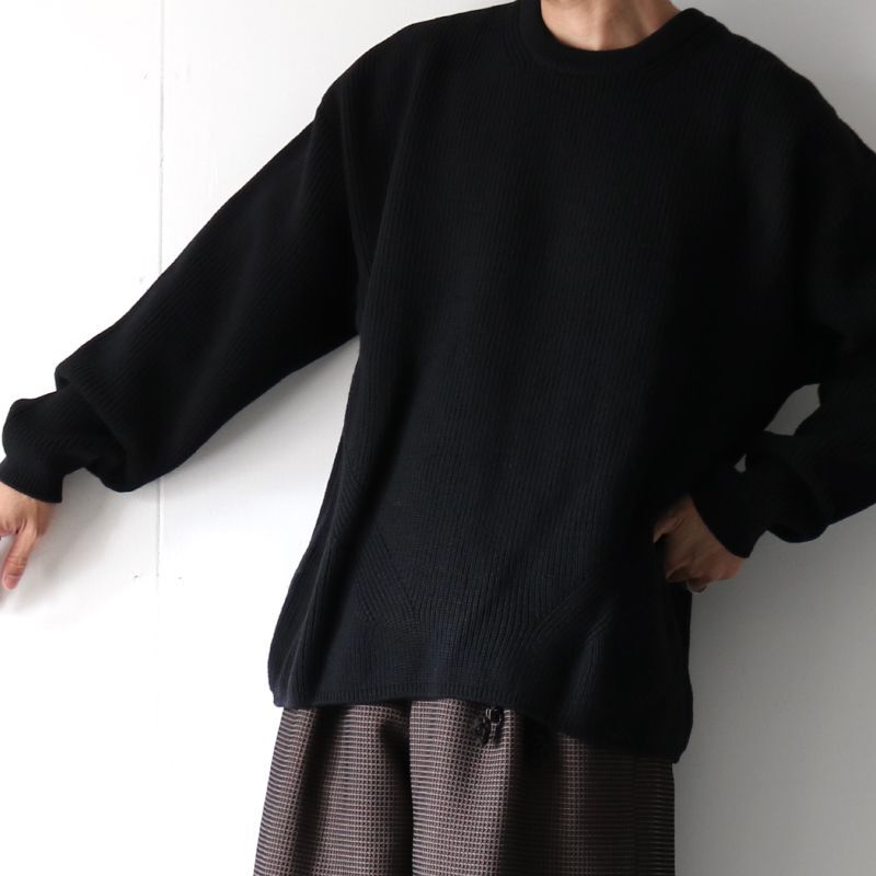 UNDECORATED(アンデコレイテッド),ニットセーター,MF Wool Knit Top 